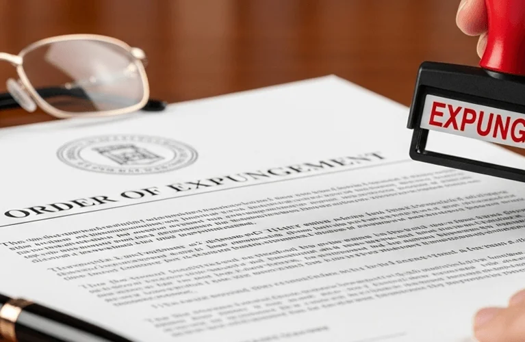 A person pressing a rubber stamp onto a document, preparing to mark it with an official seal